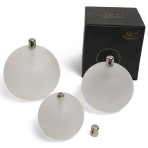 Olielamp Rond Frosted