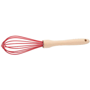 Rode siliconen garde van hout