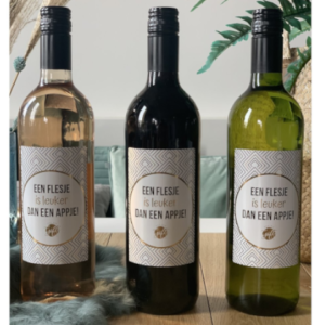 Fles Witte Wijn Kado