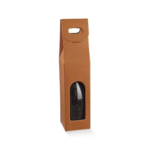 Cadeauverpakking Wijnfles Bruin